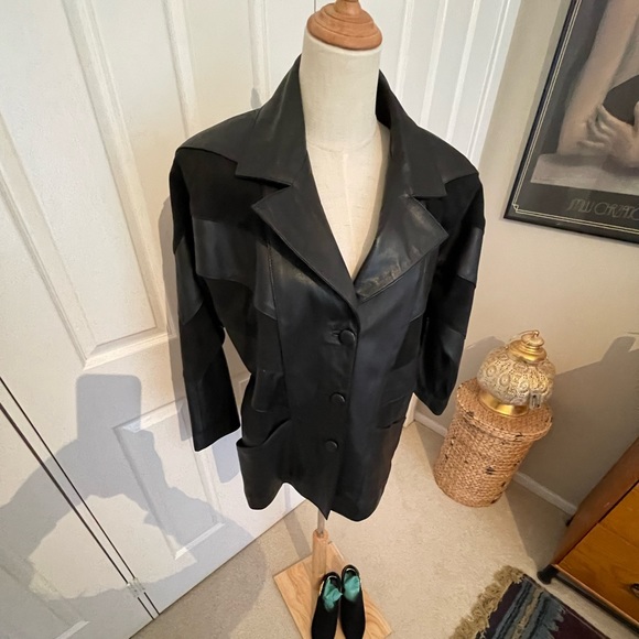 Taylor made leather and suede jacket. Size AU16 - Picture 4 of 12